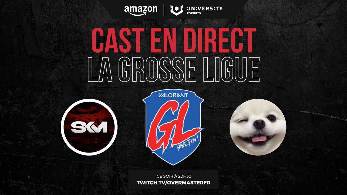 Grosse ligue = gros match !

Pour cette 1ère soirée de #GrosseLigue sur #VALORANT, les <a href="/Skema_Esport/">SKEMA E-Sport</a> rencontrent #69LATRIK, le mix de <a href="/yozeii_/">YoZeii</a> <a href="/Jetix_val/">Jetix 🦋</a> @validaxion <a href="/Syze_TV/">Syze</a> et <a href="/2w1ns_/">Nico '2w1ns' D.🇨🇵</a> !

Au cast avec <a href="/VodkaStream/">SuperVodka</a> maintenant sur #Twitch ➡️ twitch.tv/overmasterfr