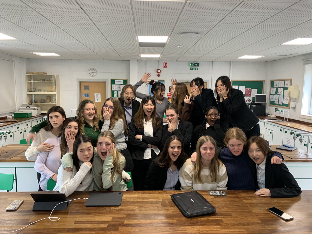 QAS_STEM's tweet photo. U5 celebrated their last #chemistry lesson with a practical to make ice cream #QASfierceminds. Good luck to all the U5 in their GCSE’s @QASCaversham https://t.co/i3mu4HXVv6