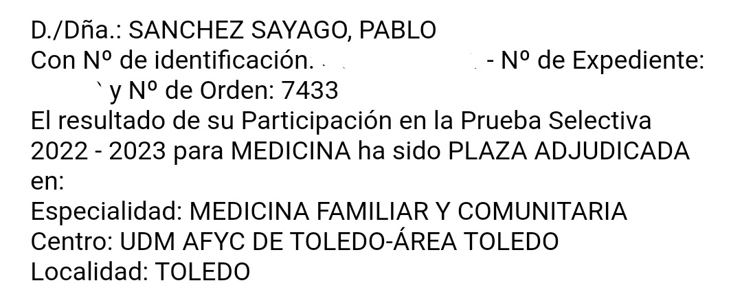 Agarren sus ibuprofenos, sintromes y depresores linguales, que este chico se va a Toledo de R1 de Familia! 🥹🥳