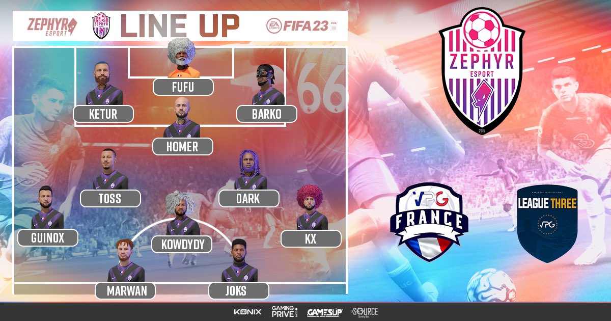 ⚽📋LINE-UP ET AGENDA 04.05📋⚽

🚨Jeudi 4 mai🚨
21h20🆚Réal Niagara🤝
21h40🆚Team SK Esport🤝
22h00🆚Los Rayos🇪🇺
22h20🆚Terenga Esport🇨🇵
23h00🆚Hpc Esports🇪🇺

Live dès 22h : twitch.tv/xbarko_gaming
<a href="/VPGFrance_/">VPG France</a> <a href="/VPGEurope/">Virtual Pro Gaming | Europe</a> <a href="/Zephyr_E_Sport/">Zephyr Esport</a>