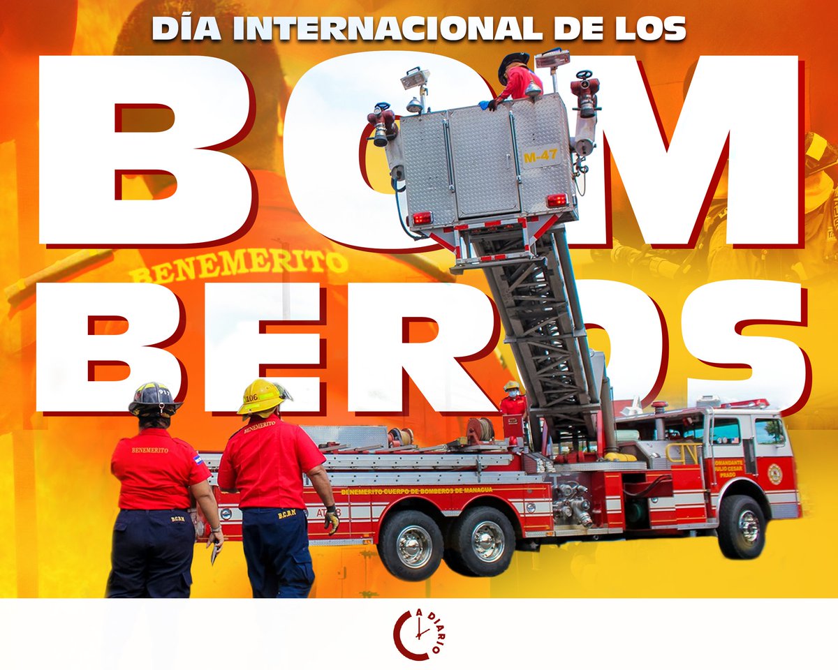 🗓#UnDíaComoHoy se celebra el 'Día Internacional de los Bomberos' 👩🏻‍🚒👨🏻‍🚒 rindiendo honor por su gran labor de apoyo a la comunidad, poniendo en riesgo sus vidas en la extinción de incendios, 🔥🚿 rescate de personas y protección de espacios ambientales.🚒🌲