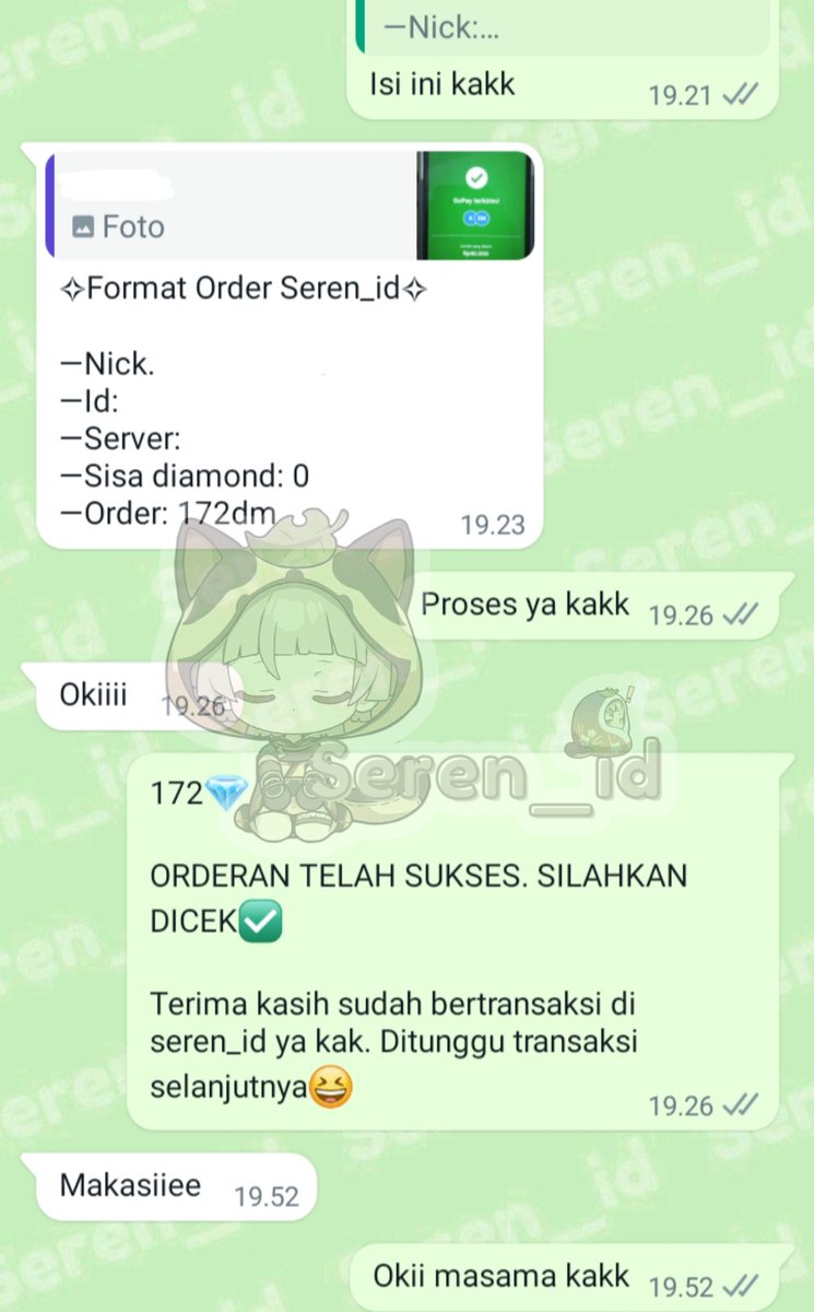 Seren | JUAL DIAMOND, JASA JOKI ML & GENSHIN tweet media