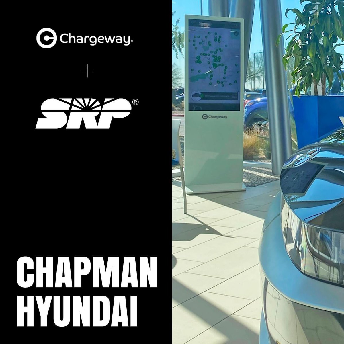 chargeway's tweet image. Our @Chargeway Beacon expansion continues in Arizona! The latest Beacon is located at @chapmanhyundai as part of our expanded dealer program with @SRPconnect. More Beacons are on the way! 🚗⚡️

#chargeway #Arizona #saltriverproject #SRP #electricvehicles #electriccars #evcharging