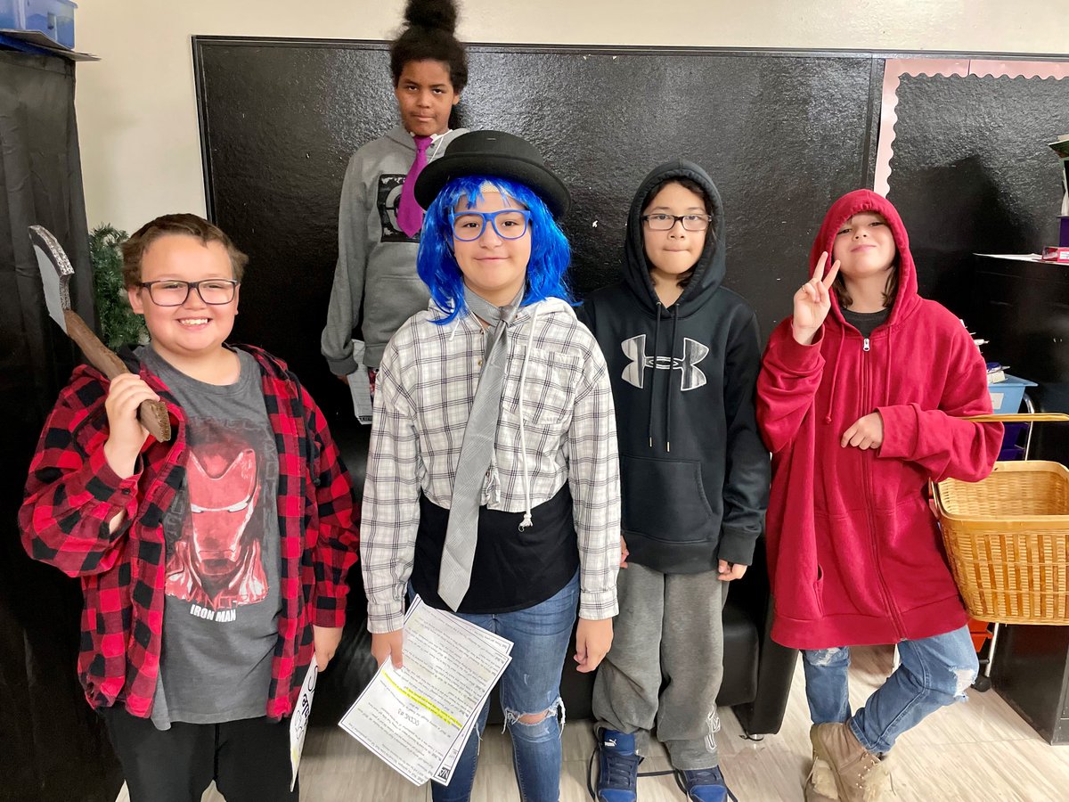 Our grade 4/5 students have been learning about Fractured Fairy Tales with their student teacher, Ms. Sadler. To end their unit, they rehearsed and performed a Readers Theatre script! Naughty Red Riding Hood, Jack and the Big Fib and The Four Little Pigs! Great job 4/5’s! #bdnmb