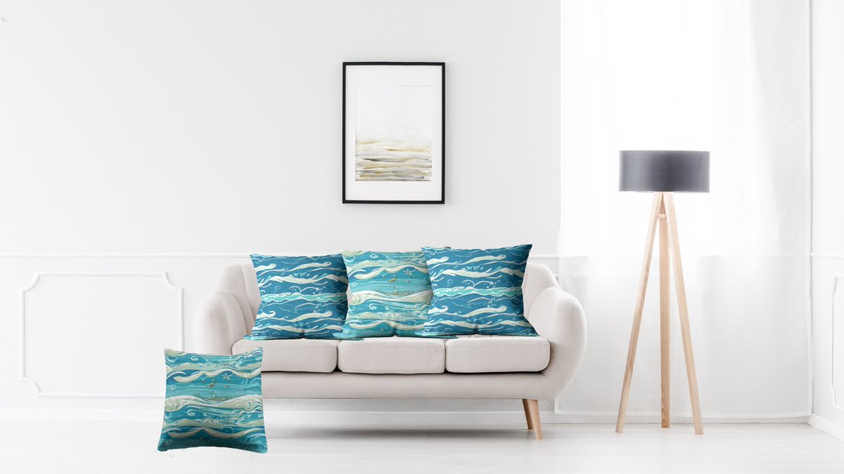 MagnifiqueMind's tweet image. Looking for a way to bring the soothing energy of the ocean into your home? Our sea waves pillows for the sofa are the perfect addition! They'll transport you to a seaside oasis every time you sit down. #seawaves #beachdecor #sofadecor  #shoplocal
visit : MagnifiqueMind.redbubble.com