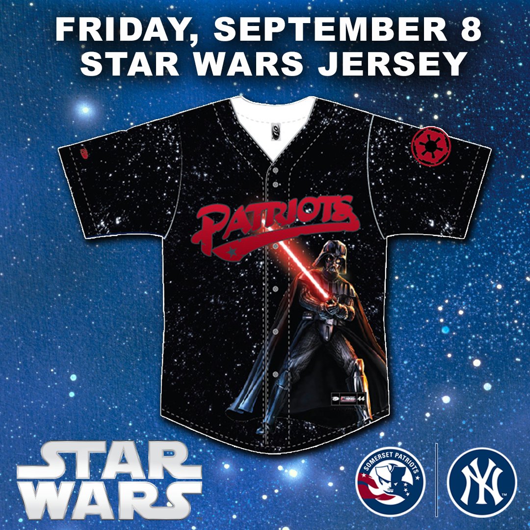 Somerset Patriots on X: MAY THE 4TH BE WITH YOU! These ARE the jerseys you  were looking for👋 Here's the winner of our jersey fan vote that our  players will wear at