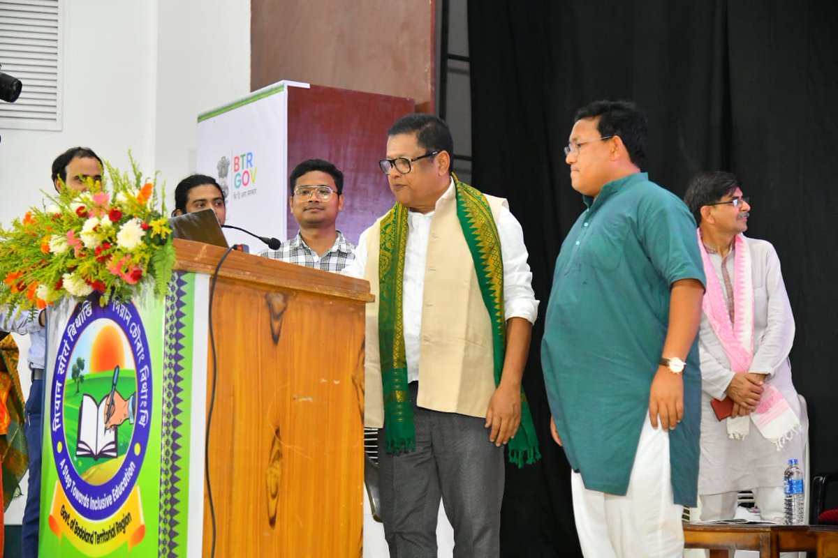 PramodBoroBTR's tweet photo. Greatly pleased that our BTR Govt's flagship Development Program “100 Days, 150 Targets”, has been ceremonially inaugurated by Hon'ble Minister Dr. @ranojpeguassam dangoriya at Bodofa Cultural Complex, Kokrajhar today. https://t.co/7Zr5tBRuGA