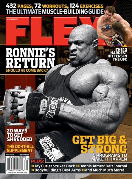 FLEX_Magazine's tweet photo. 8x @MrOlympiaLLC Ronnie Coleman looking HUGE on this classic cover of Flex Magazine. @FLEX_Magazine #flex #flexmagazine #tbt #flexmag #ronniecoleman #mrolympia https://t.co/XPJDpdmYsu