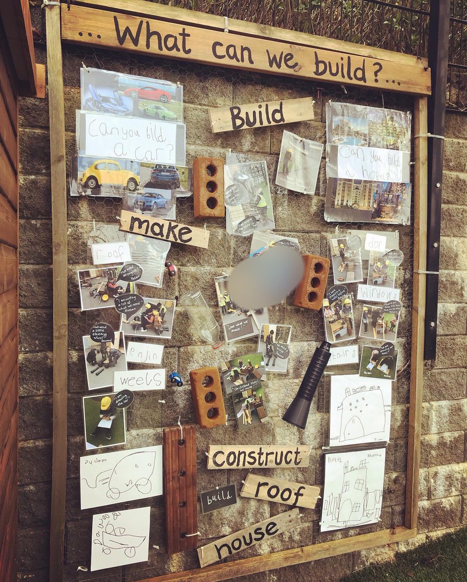 Developing documentation of our outdoor learning. Informed by the children’s interests #eyfs #eyfsdisplay #earlyyears #eyfstwitterpals