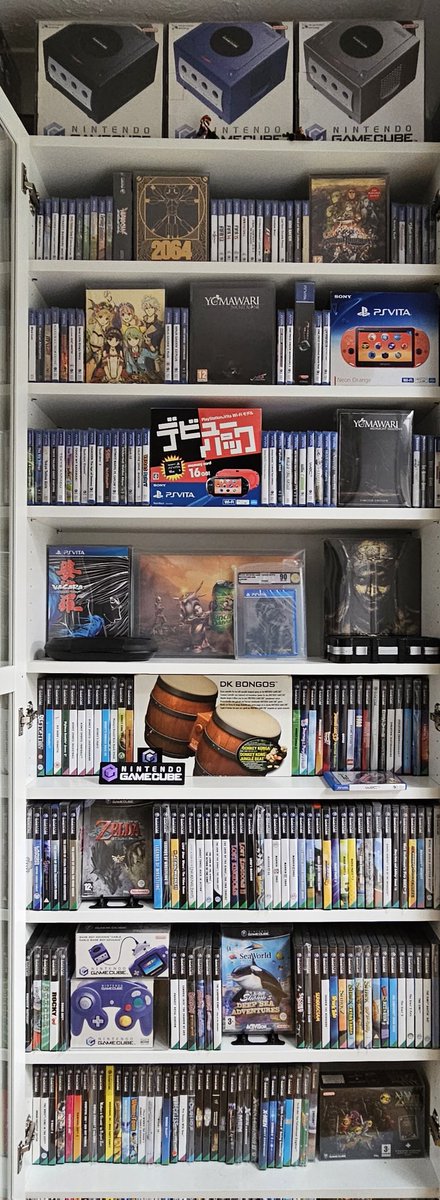 lee2012scouse's tweet photo. Well today marks a massively emotional day for me, i have officially finished my personal quest to get a fully sealed PAL Vita set alongside my CIB PAL Gamecube set :) x #vitaisland
#psvita #psv #sealedgames #sony 
Thanks for looking https://t.co/HrKq2A6fed