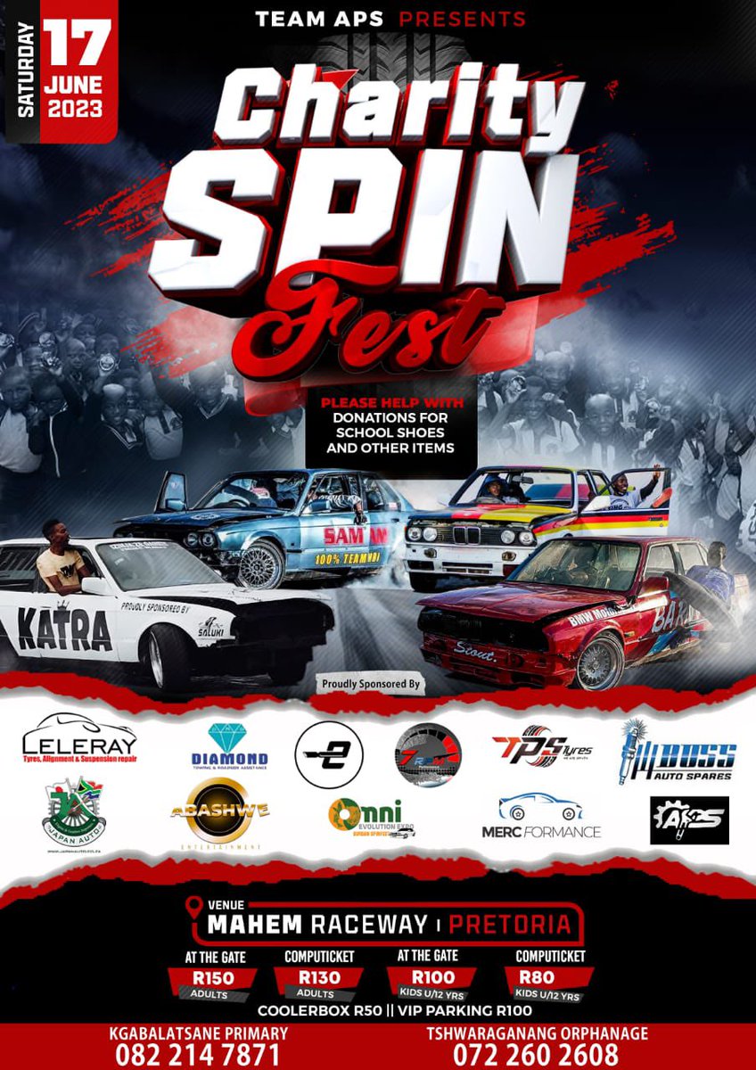 #E30 Charity Spin Fest 

Don’t miss out / proceeds for a good cause 

#