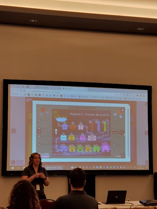 cavlfo's tweet photo. Des moyens innovants, d'amélioration des cours en ligne pour favoriser l'engagement et la réussite des élèves ! Superbe présentation de @picardc et @amandadilullo19 à #BOLTT2223. Merci de faire rayonner le @cavlfo !
#apprentissageenligne #technologieeducative #formationadistance https://t.co/nQbCHA2HBf