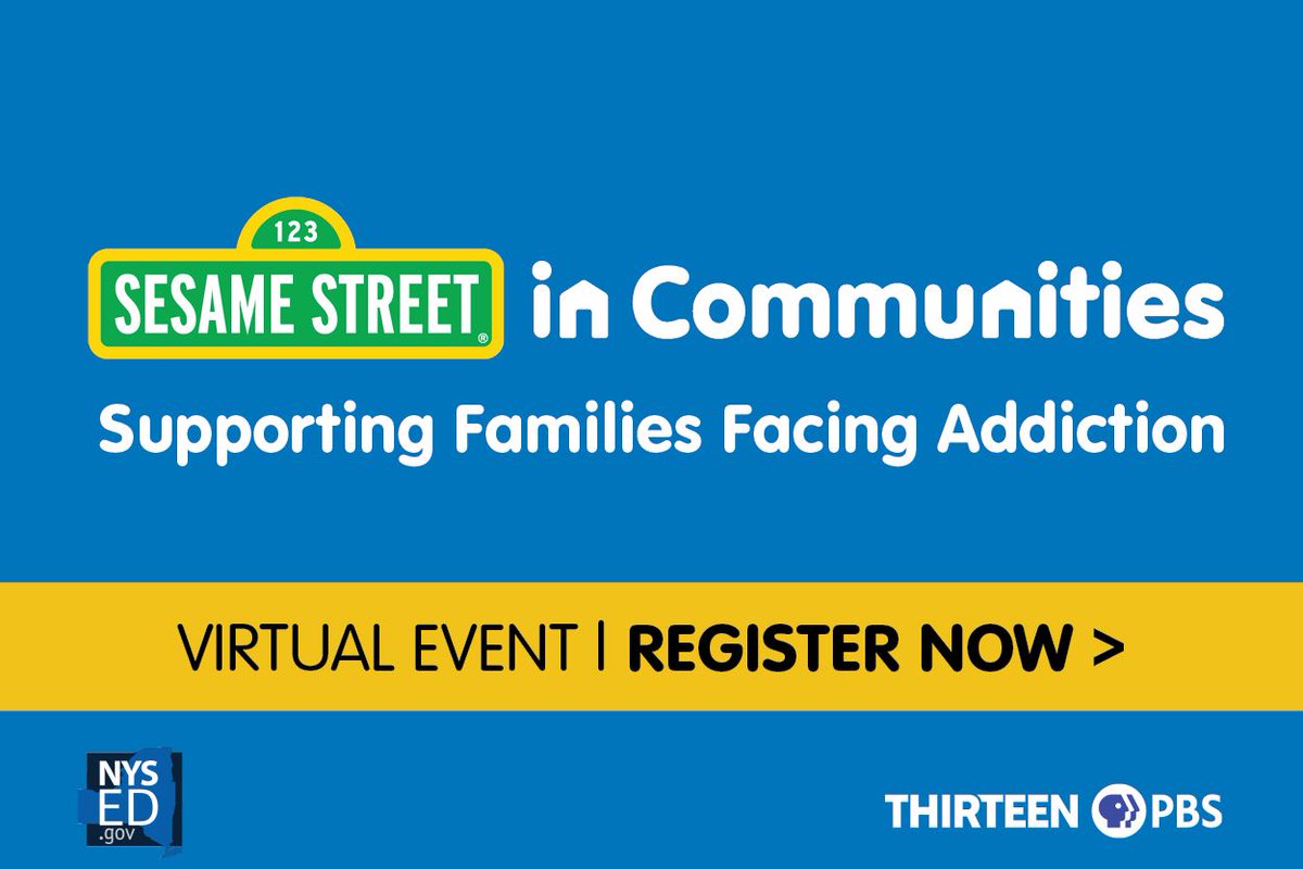 edoutreach21's tweet image. One in eight children under 11 lives in a household in which a parent is struggling with addiction. Join us and @SesameCommunity 
on May 9th at 2pm for a NY statewide virtual event to empower impacted families and support frontline service providers. RSVP: bit.ly/41fFyyF