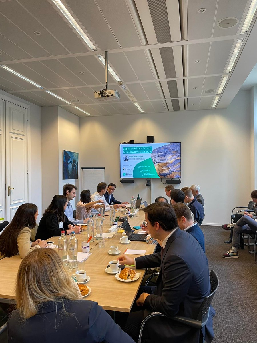 BSC_EU's tweet photo. Another insightful meeting with the @EU_Commission discussing the new #CRMA. The proposal aims to mitigate existing risks of supply disruption for raw materials used in key technologies that are essential to achieve the green &amp; digital transition. https://t.co/2iuK6SeRex