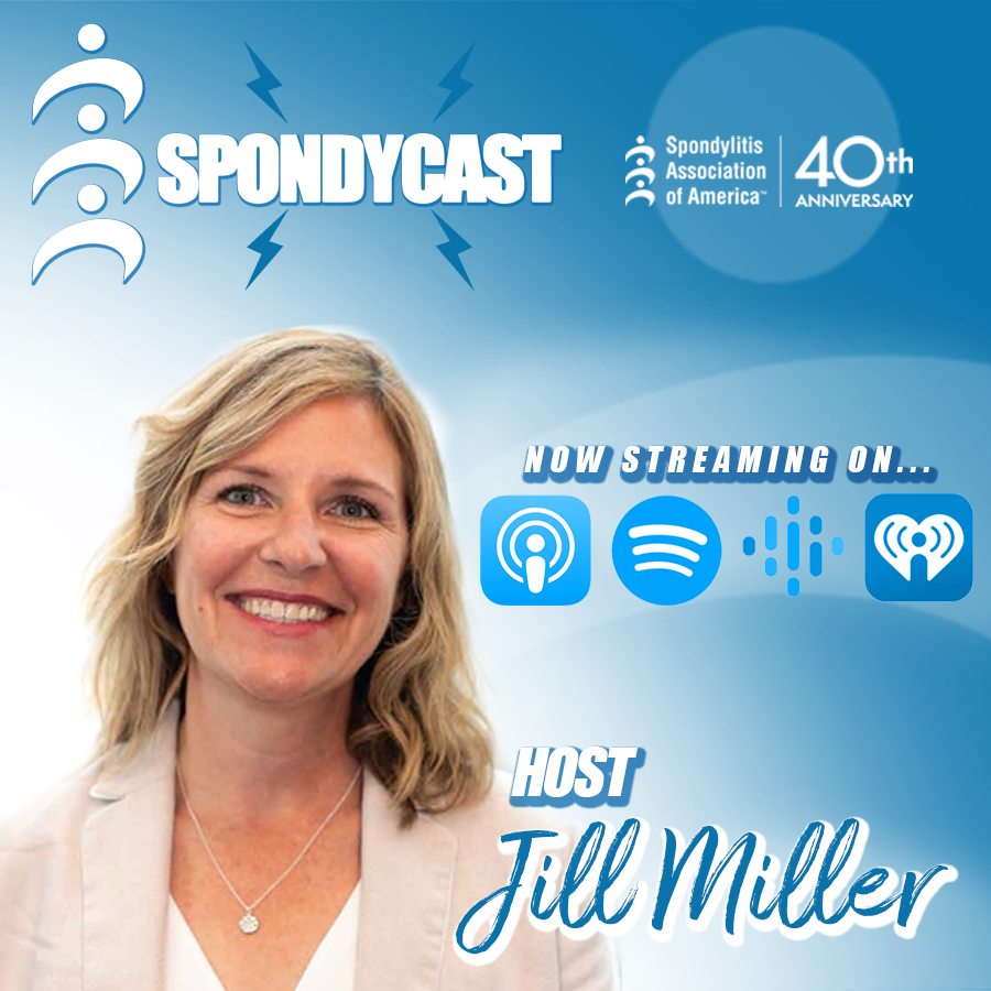 spondylitis's tweet photo. The newest episode of #Spondycast with host Jill Miller features Rheumatologist Dr. James Rosenbaum who will discuss how #spondyloarthritis can impact the eyes, the current treatments available, and the latest research on #Iritis &amp; #Uveitis.
Listen now at https://t.co/2j7Kx7aagj https://t.co/M5zw8cFOcy