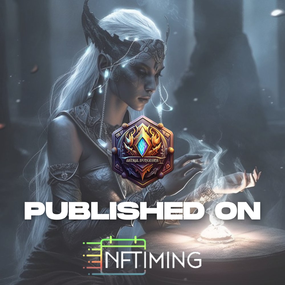What's up the Astral Team 🧙‍♀️ 

Our #FreeMint is listed on <a href="/nftimingcom/">NFTiming I NFT Calendar & Upcoming NFTs</a> 🗓️

Go check it out ⚔️
nftiming.com/nft/astral-dun…

#astraldungeons #mmorpg #PlayToEarn