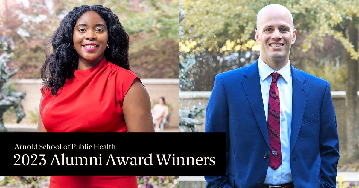 USCArnoldSchool's tweet photo. We are #ArnoldSchool proud of our 2023 Alumni Award winners! 🎉🎉🎉

Chynna A. Phillips and Michael Wirth were announced as this year's recipients at this morning's hooding ceremony https://t.co/FZ5JiLh4KG 

#ForeverToThee23 #WeArePublicHealth #AlwaysAGamecock https://t.co/5kAHv9vVpb