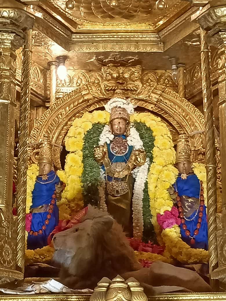 KamakshiTemple's tweet photo. #Chitrai masa #Pelarnami #Thangaratha #Utsavam was performed today to Sri #Kamakshi #Ambal, #Kanchipuram https://t.co/98KGi8tqbK