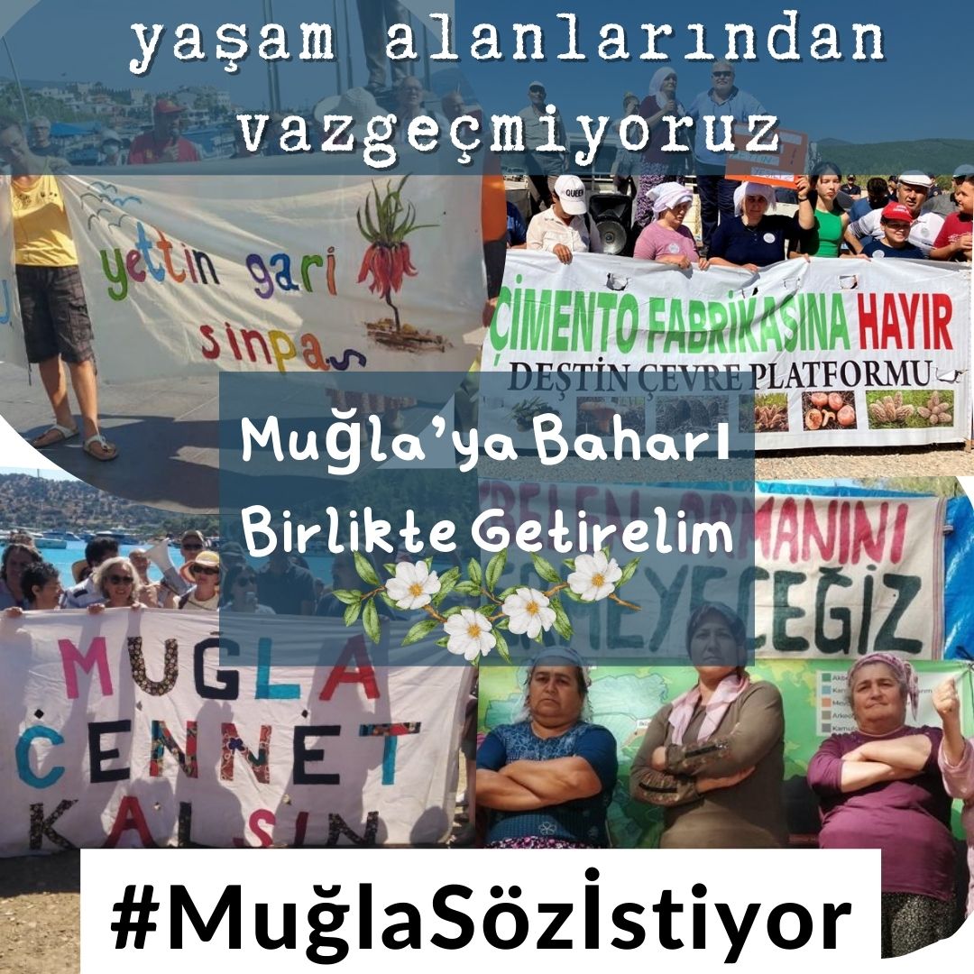 Sn. <a href="/kilicdarogluk/">Kemal Kılıçdaroğlu</a> MİTİNG ÖNCESİ GÖRÜŞMEK İSTİYORUZ
Akbelen
Deştin
Marmaris
Milas
Neredeyse Muğla’nın tamamında mücadele veren yaşam savunucuları <a href="/kilicdarogluk/">Kemal Kılıçdaroğlu</a>’ndan görevini ekolojik temelli bir yönetim anlayışıyla yürütmesini istiyor
Muğla’yı kışta bırakmayalım
#MuğlaSözİstiyor