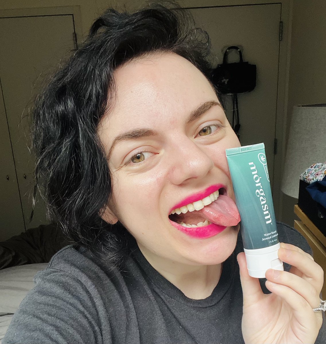 Girly_Juice's tweet photo. I knew CBD lube could turn your partnerโs junk into an edible but I didnโt know it could taste this good ๐คค @Morgasm_Lube sent me theirs (https://t.co/B5GnBsQOu7) & itโs flavored with peppermint + vanilla โ wildly yummy! Great gift for a sexy stoner๐ฆ #morgasm #morgasmpartner #ad https://t.co/hT7y5UaFzS