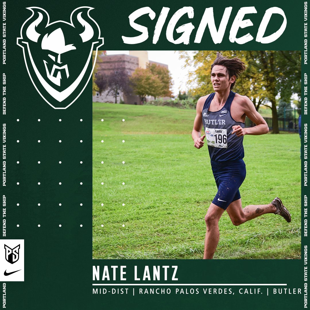 Signed, sealed, delivered! Welcome to the Park Blocks, Nate Lantz!

Lantz has run for Butler since 2019. He'll be coming off a 2023 outdoor season in which he's set PBs in the 800m, 1,500m and 3k. His PB of 8:28.57 in the 3k would rank 5th at PSU.

#GoViks | #DefendTheShip