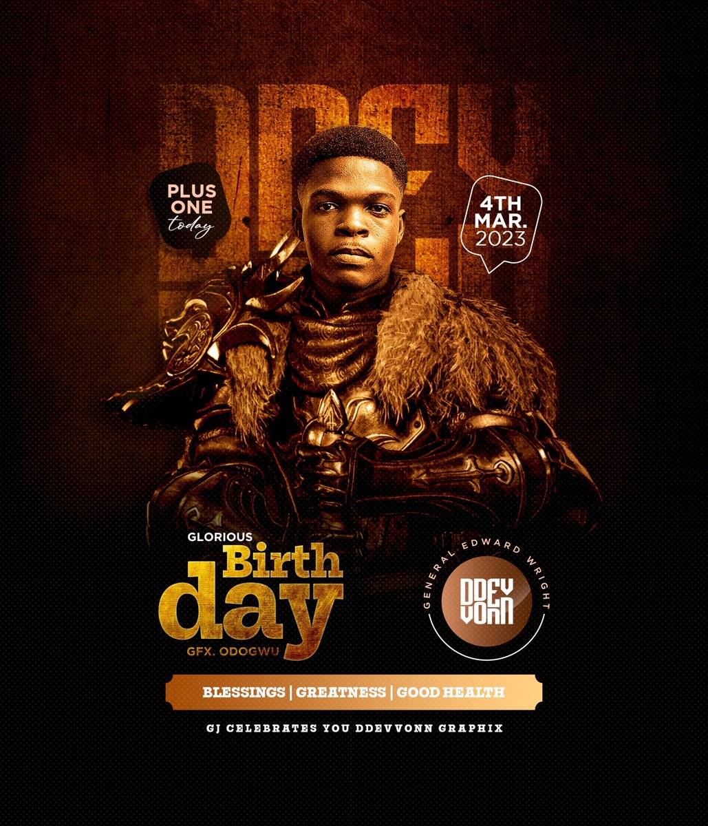 gjgraphix's tweet photo. Happy birthday brotherman @xlzddevvonn
Cheers to greatness ๐โค๏ธ๐พ๐ฅณ
Designers first copy book๐
#ddevvonn #gjgraphix https://t.co/fDsHtNQuCe