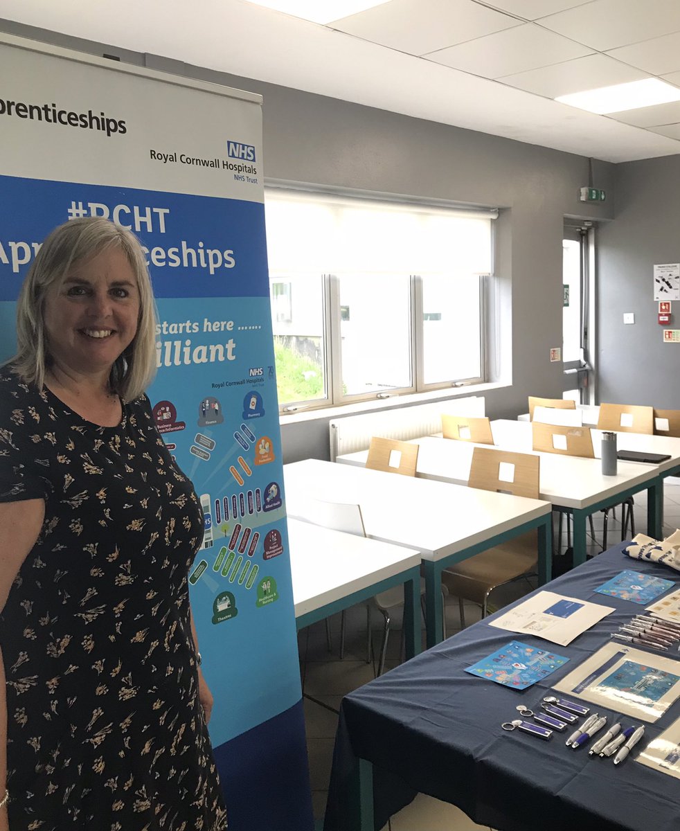 Showcasing NHS apprenticeship opportunities <a href="/Truro_Penwith/">Truro&PenwithCollege</a> open event this evening. @RCHTApprentice1 <a href="/RCHTWeCare/">Royal Cornwall Hospitals NHS Trust</a> <a href="/RCHTRecruitment/">RCHT Recruitment</a> #NHSapprenticeships #rchtbrilliantapprentices