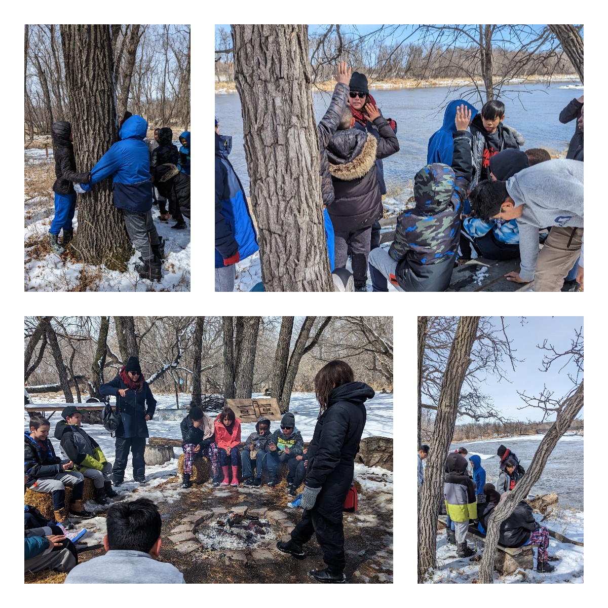 Our students from 4/5/6's classes went on a hosted storywalk where they tried sampled freshly tapped maple water and freshly made maple syrup as well as learning about the forest out by the river with knowledge keeper Dannielle Morriseau. #bdnmb #KGCrusaders #indigenousstudies