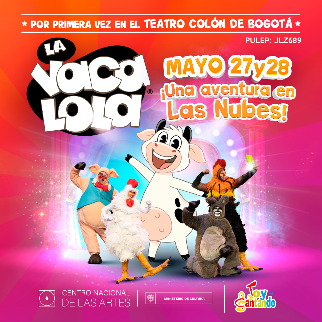 Por primera vez en @miteatrocolon 🎭 La Vaca Lola, una aventura en Las Nubes.🐮💫 Una magnífica obra de teatro musical, que traerá una enseñanza de amor por la naturaleza, los animales y la misión de preservar el planeta 🌿🍃

Adquiere tus entradas aquí: bit.ly/3VhnlOY