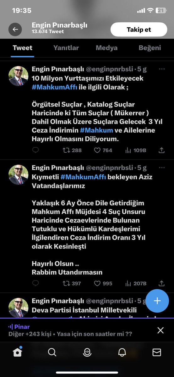 BİZİM TALEBİMİZ #GenelAf DOSYA BAŞI ÜÇ YIL OLAYINI HAYIRLI OLSUN DİYE BİZE SUNAN SİZ DEĞİLMİSİNİZ ???