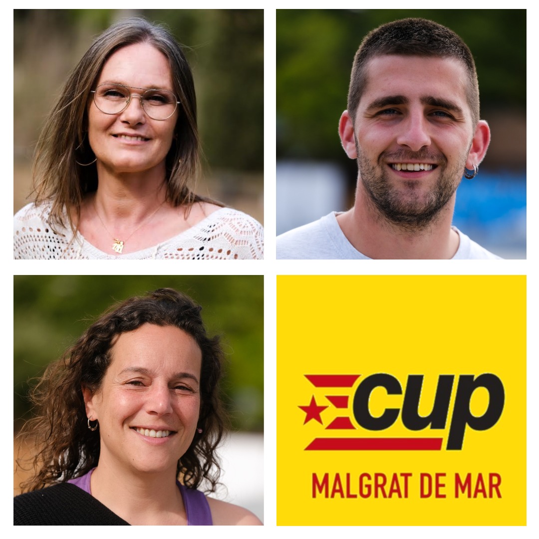 CupMalgrat's tweet photo. ✊🏻Seguim presentant les persones que formen part de la llista de la CUP per a les eleccions municipals d'enguany:
◾ La Mònica Oliveras Solé, núm. 4
◾ L’Enric Serra i Narbona, núm. 8
◾ La Carola Sardà Moral, núm. 5

A Malgrat, gent que lluiti és el que cal https://t.co/fgd9Ejhl0f