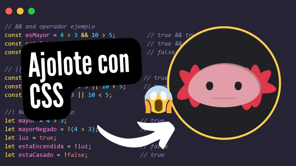 alexandercddev's tweet photo. CSS DRAW ANIMATION AJOLOTE 
✅ VIDEO: https://t.co/huCphaGuhm
✅ DEMO: https://t.co/654qwZ1qTN
✅ REPOSITORIO: https://t.co/1delsP3CzF https://t.co/fmIvWP0fuH