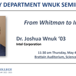 Photo by Whitman Chemistry (@WhitmanChem)