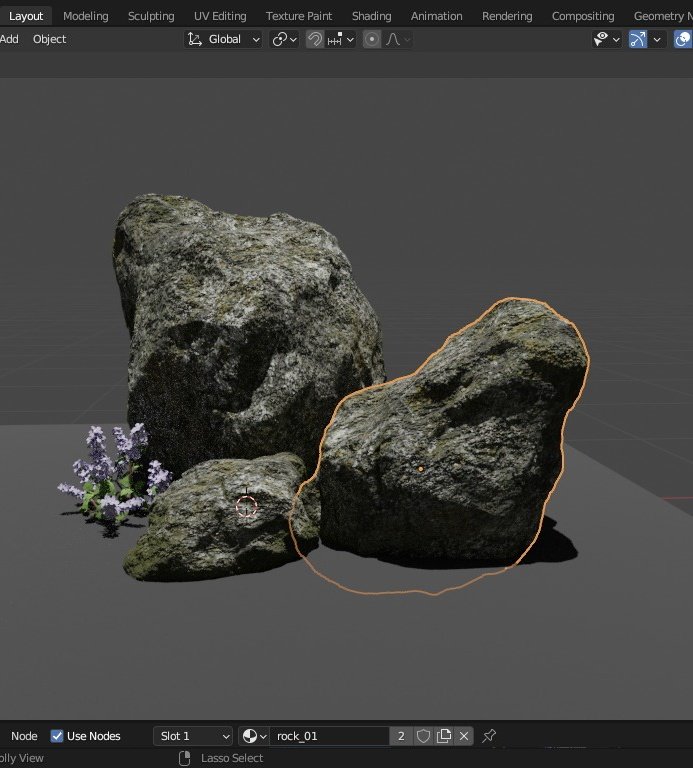 Officialehix's tweet photo. Might change the position of the rocks, there's still a lot to be done with this one #bleachedasian #Blender3d #blender #rocks #animation #blendercommunity #blenderart #art https://t.co/quRN8twrYy