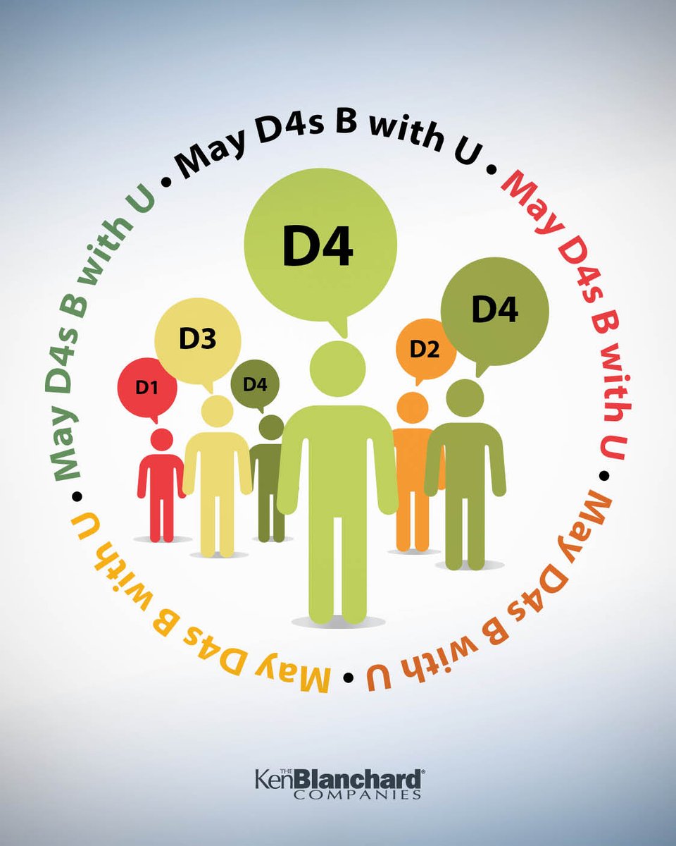 LeaderChat's tweet photo. May the D4s be with you! SLII® is a practical framework that enables leaders to diagnose the development level of their employees and then match the right leadership style to help them succeed. Visit https://t.co/yLYW3Elpqp to learn more. #MayThe4th #MayTheD4 #SLII #KenBlanchard https://t.co/Cr32pMUtDS