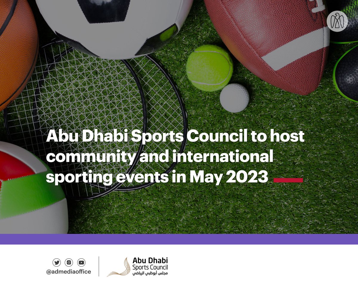 مكتب أبوظبي الإعلامي on Twitter "Abu Dhabi Sports Council will host a programme of sporting