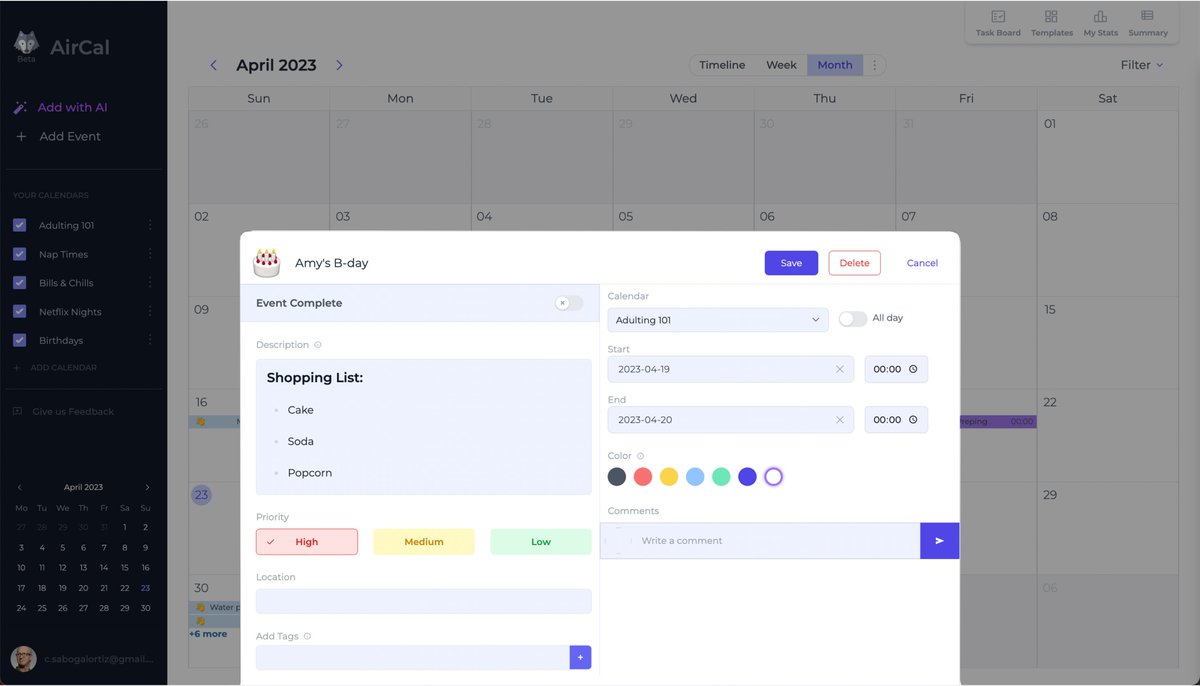 AirCalHQ's tweet photo. β¨ With our customizable schedules, you can add some personality to your planner - emojis, colors, and all the funky details you want! ππ½π #NoMoreBasicCalendars #PersonalizationChamp #GetFunkyWithairCal #AirCalBoost https://t.co/O8TfbMbXk8