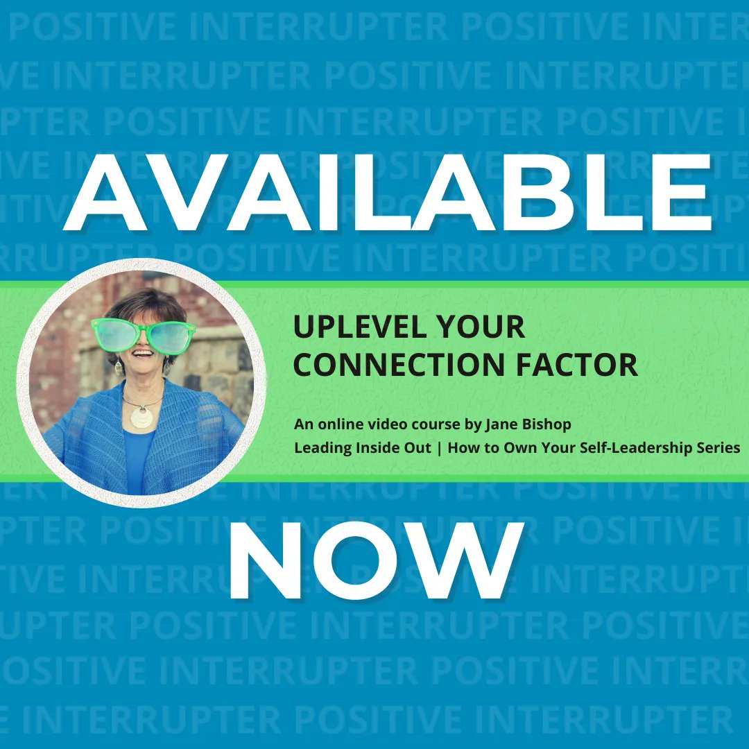 RJaneBishop's tweet image. My new online course “Uplevel Your Connection Factor” is designed to boost your #interpersonal #relationshipskills! These #skills are helpful for relationships at work, with family, and with friends! 
Learn more: jane-s-school-98ce.thinkific.com/courses/upleve…
