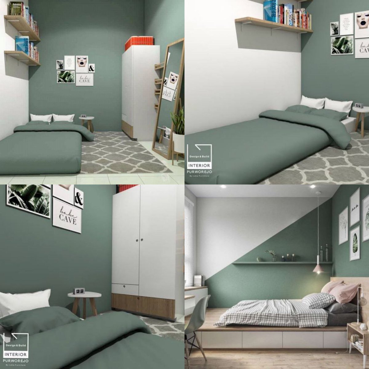 coekisss's tweet photo. Ide kamar sempit sage green!

--A thread-- https://t.co/SniitroYdh