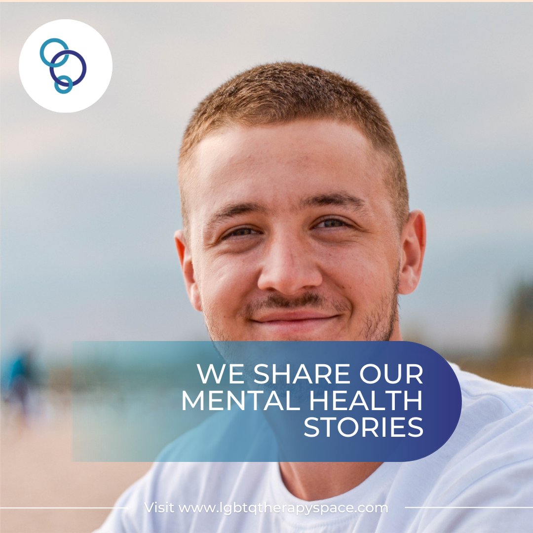 LGBTQTherapySp's tweet photo. Sharing our stories can help break the stigma surrounding mental health in the LGBTQ community. You are not alone. 

 #mentalhealthawarenessmonth #lgbtq #mentalhealthmatters
#lgbtqtherapyspace https://t.co/adoQbNUkQv