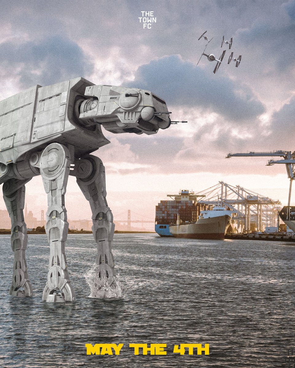 Happy #MayTheFourth! 
Fun fact: Did you know that George Lucas got his inspiration for the iconic AT-AT walkers from the Port of Oakland's cranes? May the force of The Town be with you!  #GeorgeLucas #ForTheTown
