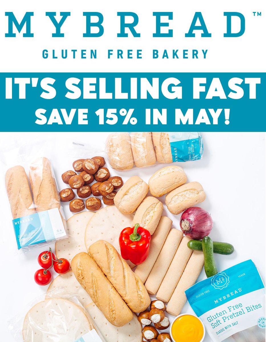 Save 15% in May on MyBread Gluten-Free Bakery! - mailchi.mp/glutenfreemall…