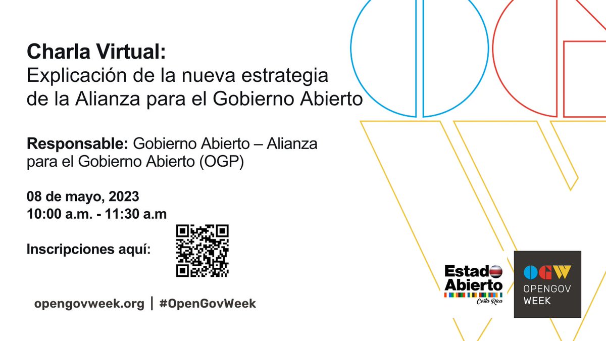 ¿Conocés qué es Estado Abierto? Te invitamos a participar de la charla virtual "Explicación de la nueva estrategia de la Alianza para el Gobierno Abierto".

Registrate en el siguiente enlace:
survey.zohopublic.com/zs/RgRgHF