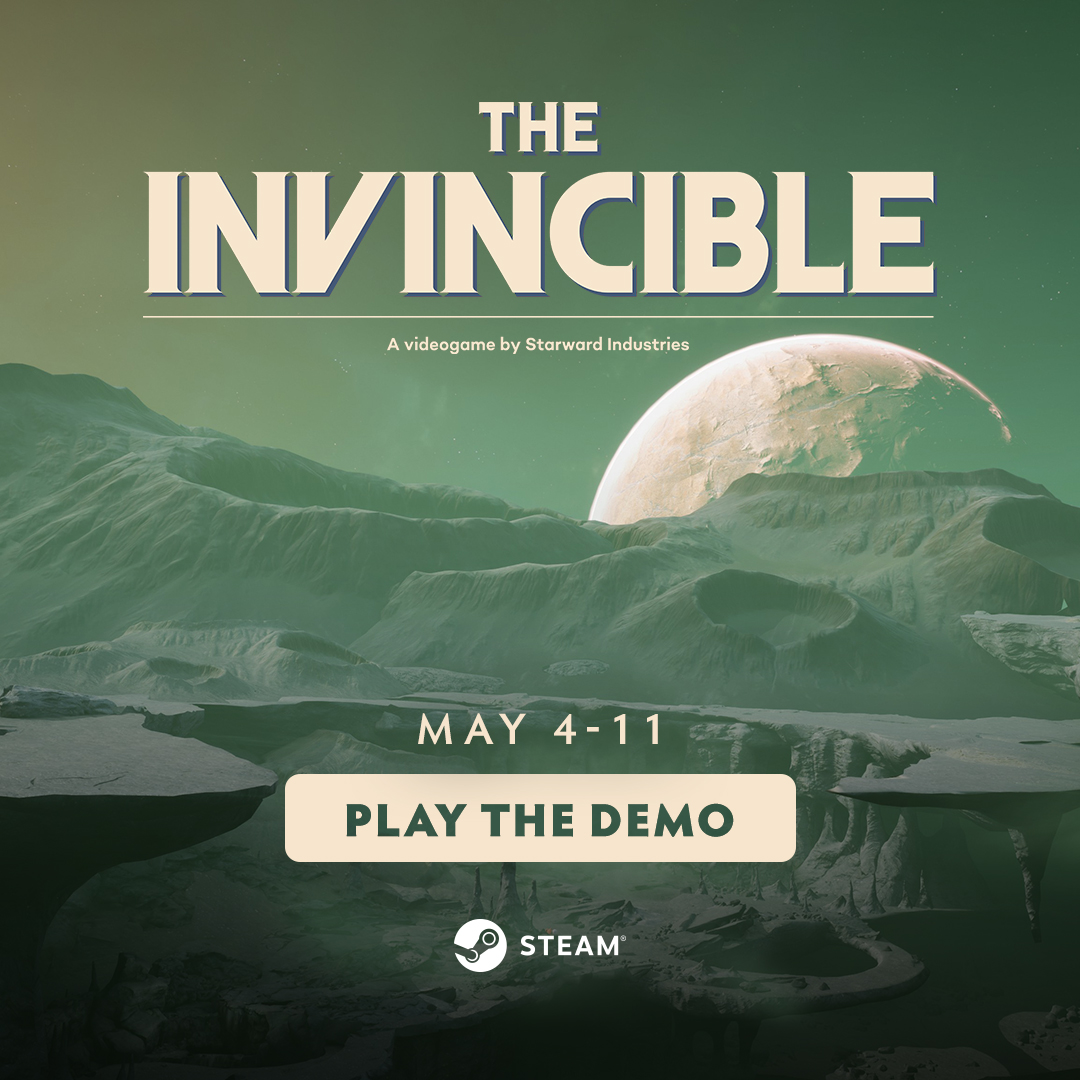 Starting now until May 11th you can play the demo of The Invincible from <a href="/StarwardInd/">Starward Industries</a>. The demo's available on Steam and featured in the digital narrative games festival #LudoNarraCon!

🚀Play it here: store.steampowered.com/app/731040/The…