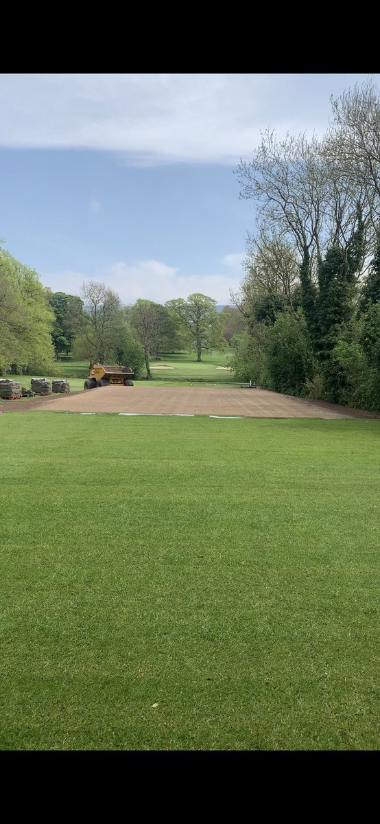 On the home stretch, the 12th men’s new tee box is nearly finished! This is last of the 4 tees that are being upgraded <a href="/BeechParkGolf/">Beech Park Golf Club</a>
Great work by <a href="/DARGolf_/">DARGolf Construction</a> as usual.