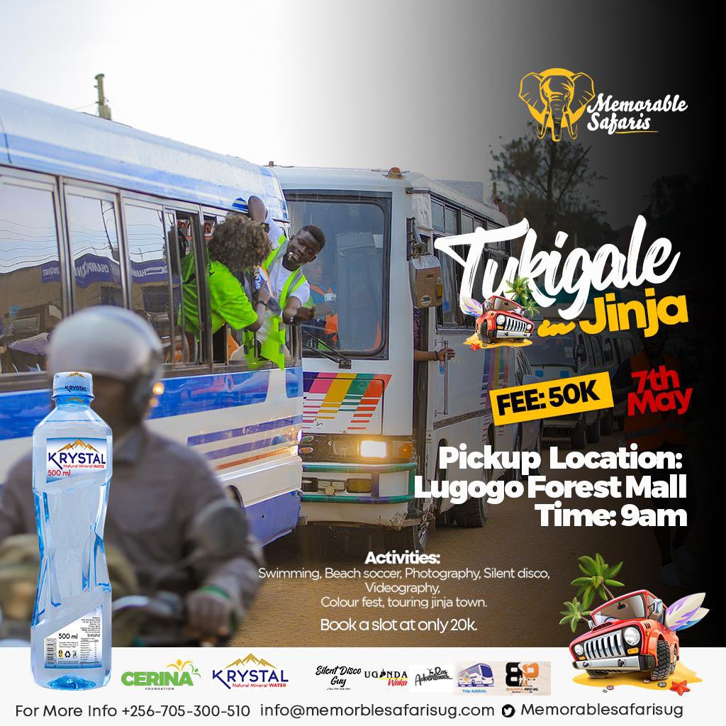 Have you Booked your Slot or Not Yet?
Kindly do so and we go Mash Up Jinja
#TukigaleInJinja