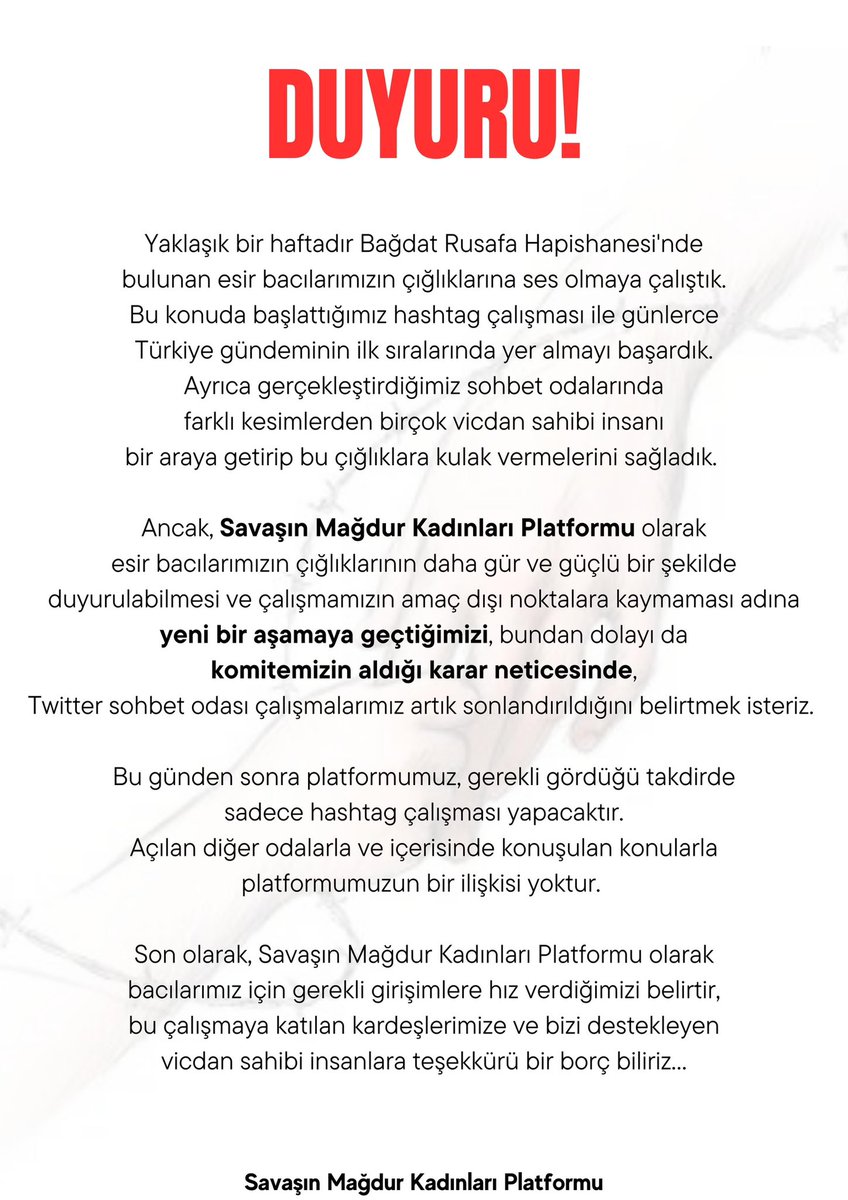 Duyuru ve Teşekkür💐