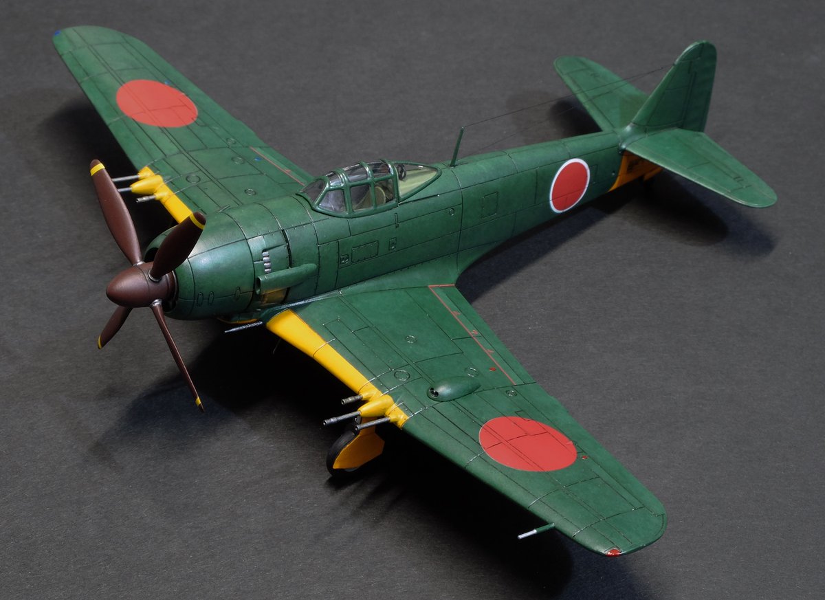 1/72 川西J6K陣風 完成です。□究極の戦闘機とも言える、海軍の欲張り