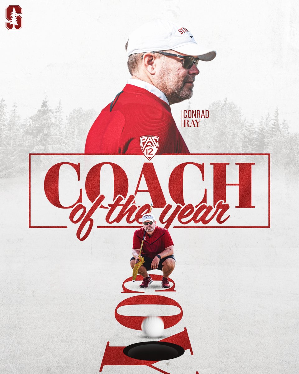 His fourth career Pac-12 Coach of the Year honor! 

Congrats, <a href="/cardcoachray/">Conrad Ray</a>!

🗞 » stanford.io/3LWOHH4

#GoStanford