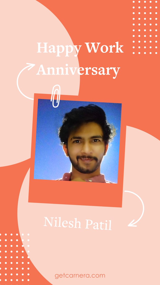 carnera_tech's tweet photo. Our team is “our team” because of you. Carnera is grateful to you! You reached yet another professional landmark today. Happy work anniversary Nilesh Patil!#carnera #carneratechnologies #team #getCarnera #WorkAnniversary #Workiversary #CareerMilestone #YearsOfWork https://t.co/plKWspW5RO